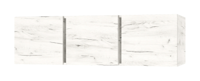 Антресоль к шкафу "Вертикаль" трехстворчатому (крафт белый)