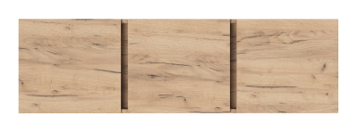 Антресоль к шкафу "Вертикаль" двухстворчатому(крафт белый)Антресоль к шкафу "Вертикаль" трехстворчатому (дуб золотой)