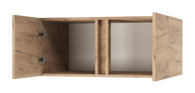 Антресоль к шкафу "Вертикаль" двухстворчатому(крафт белый)Антресоль к шкафу "Вертикаль" двухстворчатому(дуб золотой)