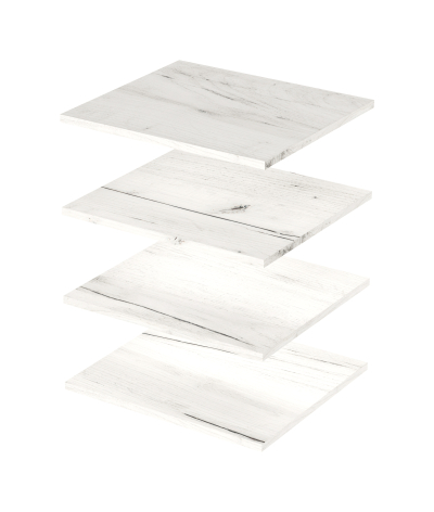 Шкаф трехстворчатый "Вертикаль"  (крафт белый)