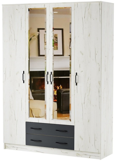 Шкаф квадро "Беатрис" (Антрацит)