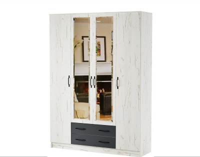 Шкаф квадро "Беатрис" (Антрацит)