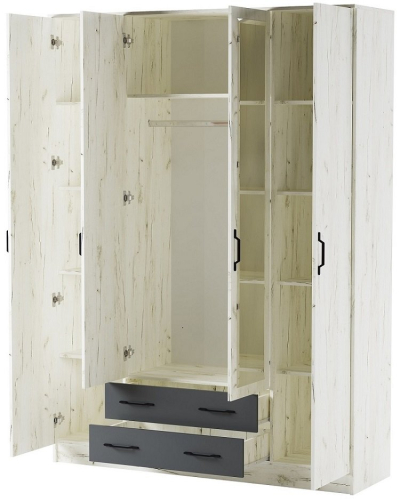 Шкаф квадро "Беатрис" (Антрацит)