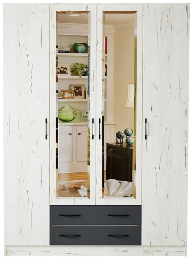 Шкаф квадро "Беатрис" (Антрацит)