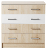 Комод К 800 Беатрис (Белый глянец/сонома)