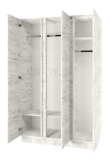 Шкаф трехстворчатый "Вертикаль"  (крафт белый)