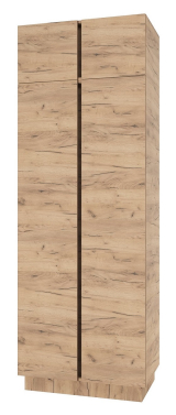 Шкаф двухстворчатый "Вертикаль" с антресолью (дуб золотой)