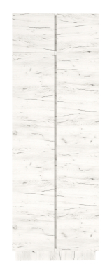 Антресоль к шкафу "Вертикаль" двухстворчатому(крафт белый)