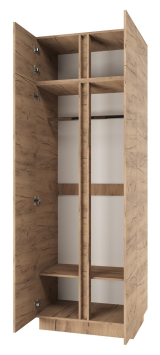 Шкаф двухстворчатый "Вертикаль" с антресолью (дуб золотой)
