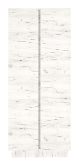 Шкаф двухстворчатый "Вертикаль"  (крафт белый)