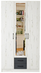 Шкаф трио "Беатрис" (Антрацит)