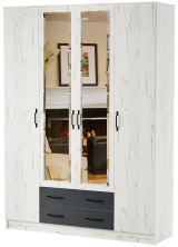 Шкаф квадро "Беатрис" (Антрацит)